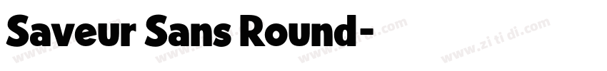 Saveur Sans Round字体转换 Saveur Sans Round字体转换